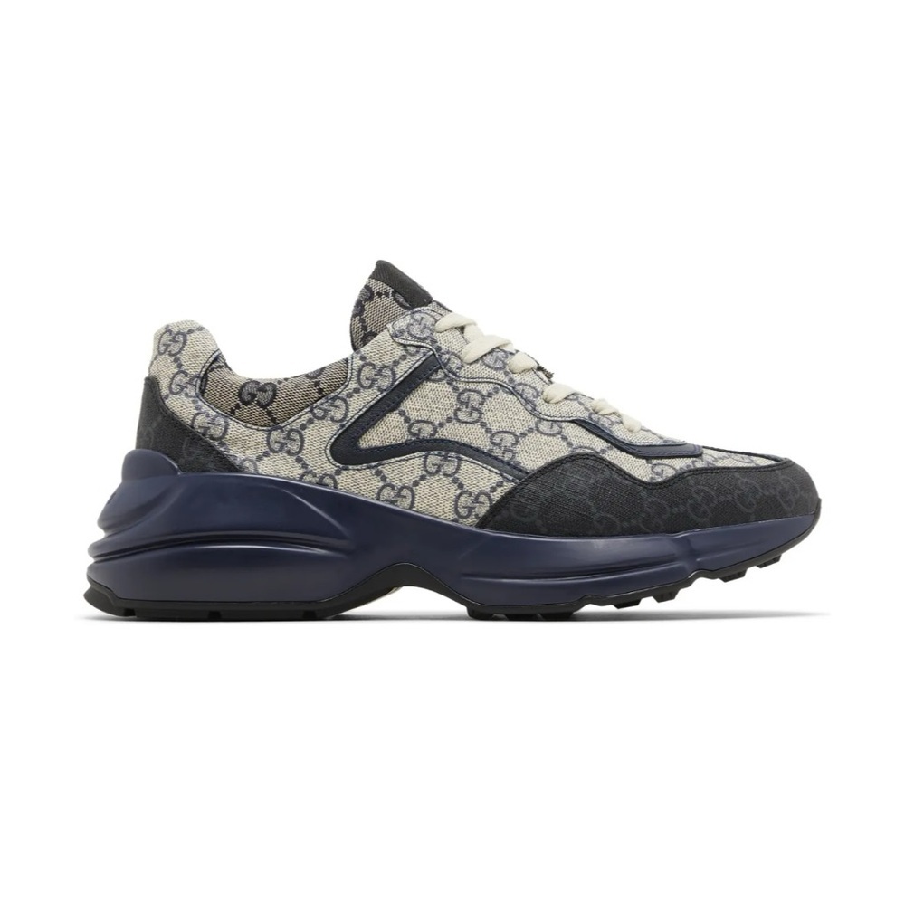 Gucci men's Rython GG Supreme monogram trainers size 11.5 made in Italy